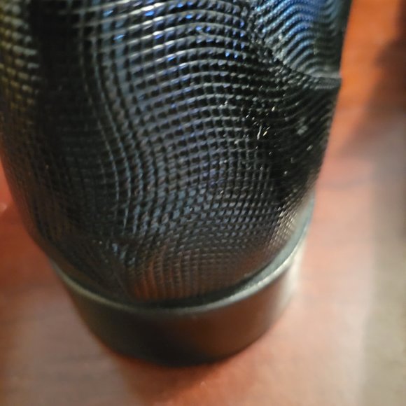 Giovanni Conti Italian black slip on crystal shoes, size 46 European/13 Us - Picture 10 of 16